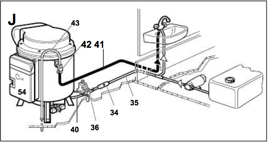 burstner electrical safety/drain valve