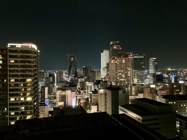 Hilton名古屋22階からの眺め　夜間