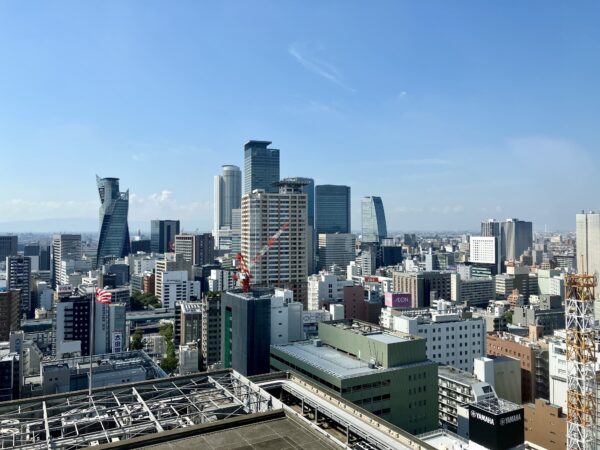 Hilton名古屋22階からの眺め　日中