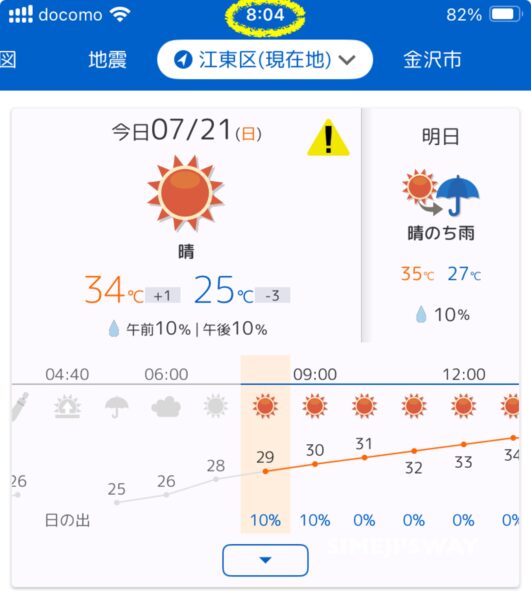 二日目の天気図