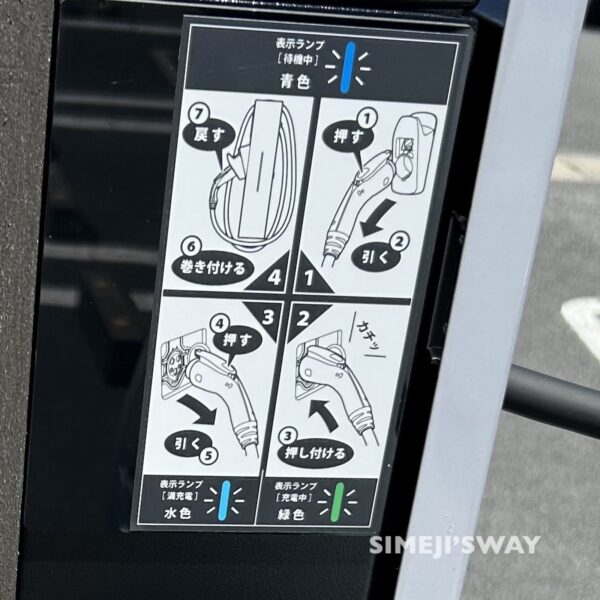 青いランプが点いていないと使えません