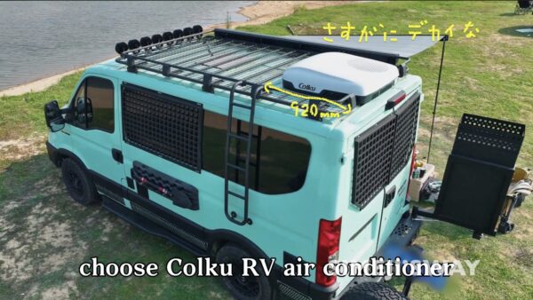 100Vインバーター式ルーフエアコン GCA28の設置風景